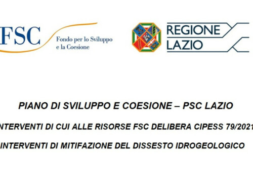 PIANO DI SVILUPPO E COESIONE DELLA REGIONE LAZIO (RISORSE FSC 2021-2027)